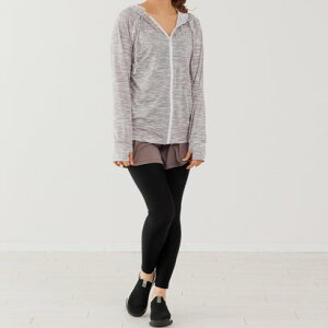 アウニイ auni ラッシュガード レディース 水着 体型カバー UPF50+ 接触冷感 Q-max 98% uvカット 夏 パーカー 日焼け 止め 防止 暑さ対策グッズ 長袖 指穴付き 8226 (スラブ)