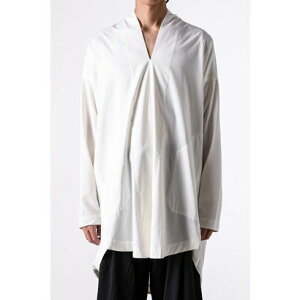 �����������@���G�V�� JAN-JAN VAN ESSCHE KIMONO COLLAR LOOSE FIT TUNIC �iOff White�j