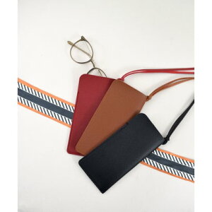 スタイロ styiro 首から下げられる眼鏡ケース/ストラップ(レッド)