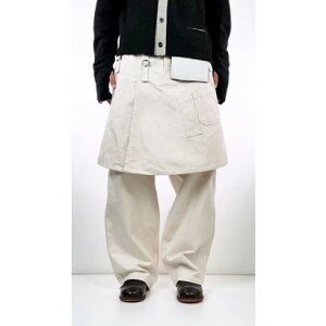 �N���V�J KLASICA Low Crotch Worker Pants with Apron �iNatural�j