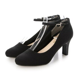 ギャザー gather レディースストラップパンプス （BLK/ST）