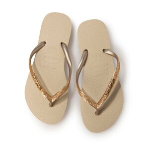 �n���C�A�i�X Havaianas �r�[�`�T���_�� Slim-Glitter-ll�iSAND / GOLDEN LIGHT METALICO�j