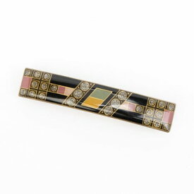 クララビジュー Clara Bijoux バレッタ （ブラック／ピンク系）