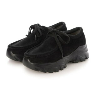 【EVOL/イーボル】 【S-LLサイズ展開・軽量】モカレースアップスニーカー IZ5848 (ブラックスエード)