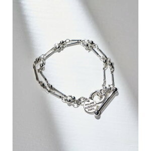 tBbv I[fBx[ PHILIPPE AUDIBERT Garnet double bracelet, brass silver plated BRS6615:AR iVo[j