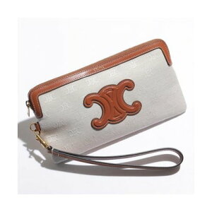 Z[k CELINE CELINE |[` Long Pouch with strap 10K672FDZ gIt i02NT/NaturalTanj