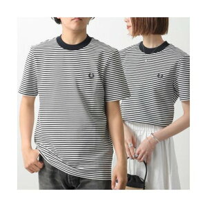 tbhy[ FRED PERRY FRED PERRY TVc Fine Stripe t@C XgCv M6581 i267/NAVY-SnowWhitej