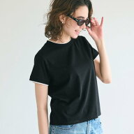 コカ coca レイヤード半袖トップス （Black）