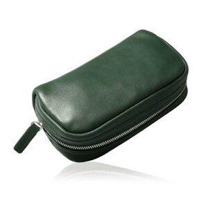 ブルーシンシア BLUE SINCERE 本革 スクエアポーチ / XPee - エクスピー -(ディープグリーン)