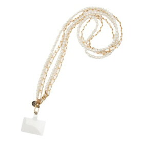 アルシーヴ archives パールXチェーン2連ストラップ （WHT）