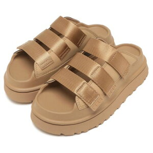 �A�O UGG �A�O ���� �X���C�h �T���_�� GOLDENGLOW SLIDE �S�[���f���O���[ �X���C�h �v���b�g�t�H�[�� �u���E�� ���f�B�[�X 1167430 DND �iDARK SAND�j
