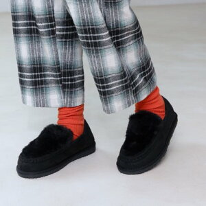 エンチャンテッド enchanted 《prima》エコファーモックバブーシュ (ブラックスエード)