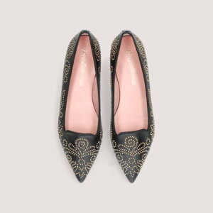 veBEo[i Pretty Ballerinas ELLA micro studs leather loafers / G }CNX^bY XG[h [t@[ |CebhV[Y iNEGROj