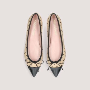 veBEo[i Pretty Ballerinas ELLA cap-toe polka dots / G LbvgD |Jhbg |CebhV[Y iNEGRO-BEIGj