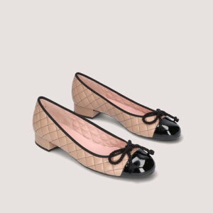 �v���e�B�E�o�����[�i Pretty Ballerinas GRETSCHEN cap-toe leatherquilt / �O���b�`�F�� �p�e���g ���U�[�L���g �q�[���t���o���G�V���[�Y �iNEGRO-HADES�j