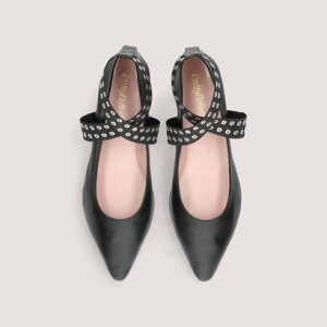 �v���e�B�E�o�����[�i Pretty Ballerinas TYRA ankle strap ballerinas / �^�C�� �A���N���X�g���b�v �o�����[�i �o���G�V���[�Y �iNEGRO�j