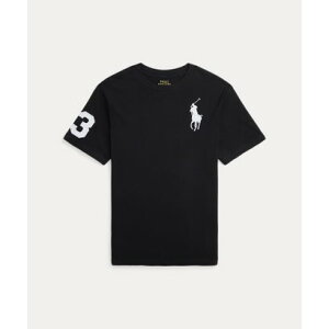 �|�� �����t ���[���� POLO RALPH LAUREN (�{�[�C�Y 8�ˁ`20��)Big Pony �R�b�g�� �W���[�W�[ T�V���c �i001�u���b�N�j
