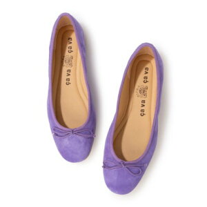 サヴァサヴァ cava cava ふかふかで履きやすさ抜群の【軽量】バレエシューズ (ラベンダー) (ラベンダー)