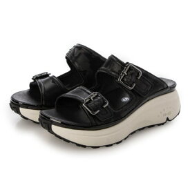 bussola ブソラ　 BMS　牛革ダブルベルトサンダル （K VACHETTA NERO）