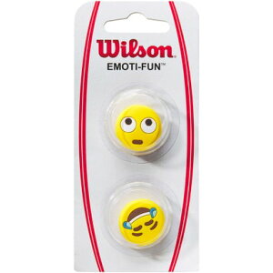 ウィルソン Wilson ウイルソン Wilson テニス ダンプナー EYE ROLL/CRYING LAUGHING DANPENER 2個入り イエロー テニスラケット用振動止め (イエロー)