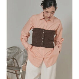 ミエット miette ニットベアビスチェセットシャツ （オレンジ）