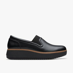 クラークス Clarks Zylah Sky / ザイラスカイ (ブラックレザー)