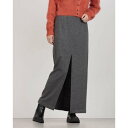 クラネ CLANE TEXTURE SLIT SKIRT （GRAY）