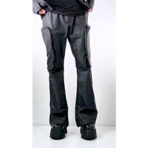 �W���X�e�B�� �S�[�� JUSTIN GALL Overflow Zip Cargo Trouser Coated Cotton �iBlack�j