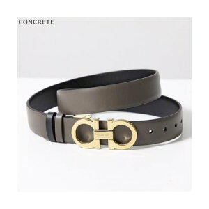 �T���o�g�[���t�F���K�� Salvatore Ferragamo SALVATORE FERRAGAMO �x���g 23 A565 �_�u���K���`�[�j �iCONCRETE-NERO/�_�[�N�O���[�j