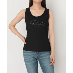 �Q�X GUESS SL Raissa Logo Tank Top �iJBLK�j
