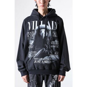 �_�u���b�g doublet Villain Cover Print Hoodie �iBlack�j