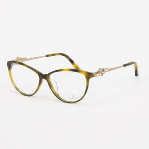 スワロフスキー SWAROVSKI メガネ 眼鏡 アイウェア レディース メンズ (ハバナ/ゴールド)