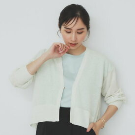 インデックス index コットン混 ショートトッパーカーディガン【洗濯機可】 （オフホワイト(003)）