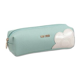 マリークワント MARY QUANT シュリンクデイジーパッチ スクエアペンケース （ライトブルー）