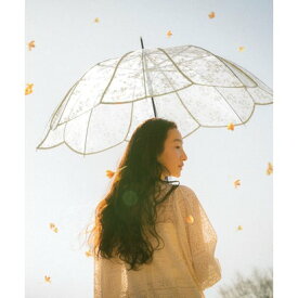 【Wpc.公式】ビニール傘 キンモクセイアンブレラ 61cm ジャンプ傘 傘 レディース 大きめ 大きい 金木製 銀木製 雨傘 長傘 （ゴールド）