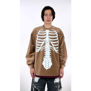 �Z���V�O SEVESKIG Bone Velvet Pullover Shirt �iBEIGE�j