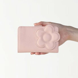マリークワント MARY QUANT ビッグデイジーパッチ Lウォレット （ピンク）