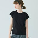 コカ coca リサイクルポリエステルフレンチスリーブTシャツ （Black）