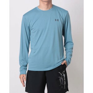 アンダーアーマー UNDER ARMOUR メンズ 長袖機能Tシャツ UAテック ロゴ グラフィック ロングスリーブ Tシャツ 6010331 (Blue Smoke / /)