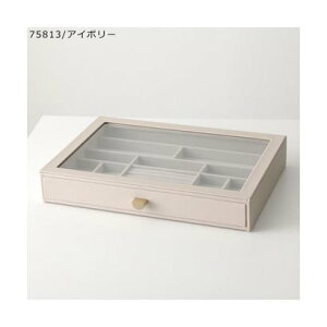 X^bJ[Y STACKERS STACKERS WG[P[X Supersize Drawer Glass Lid i75813/Oatmeal-Pebblej
