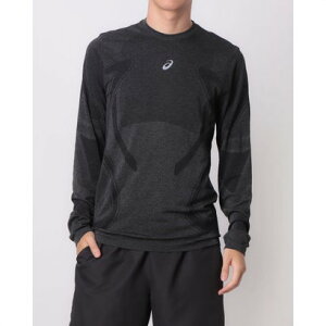 アシックス ASICS メンズ 陸上/ランニング 長袖Tシャツ ROADランニングシームレス長袖シャツ 2011D356 (ブラック)