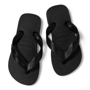 nCAiX Havaianas LbY r[`T_ Kids-Top-Black iBLACKj