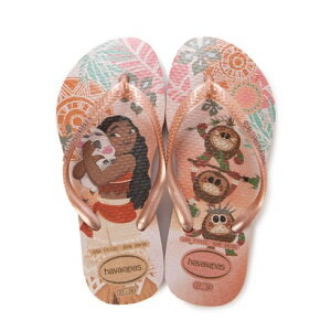 �n���C�A�i�X Havaianas �W���j�A �}���� �r�[�`�T���_�� KIDS SLIM PRINCESS 4123328 �iPINK CLAY�j