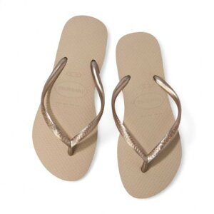 nCAiX Havaianas fB[X } r[`T_ Slim 4000030 isand grey/light goldenj