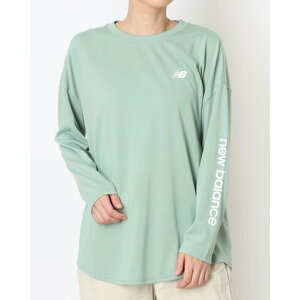 ニューバランス New Balance レディース 長袖機能Tシャツ ファンクションロングスリーブTシャツ_ AWT55617 (モザイクグリーン)