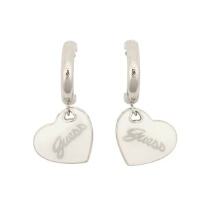 �Q�X GUESS VINTAGE GUESS 30MM MINI HEART LOGO HOOPS �iRHWH�j