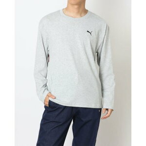 v[} PUMA Y TVc LOGO LAB MX LS TVc 690124 iLIGHT GRAY HEATHERj