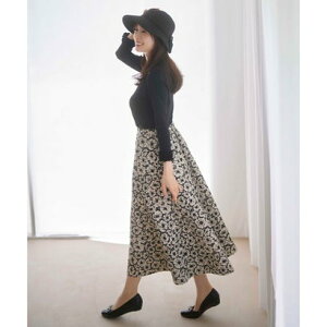 TOCCA �y�􂦂�E���L�zMOONLIT FLOWER �X�J�[�g �i�u���b�N�n5�j