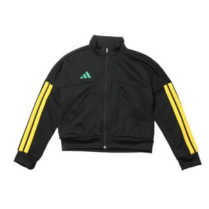 アディダス adidas ジュニア 長袖ジャージジャケット ハウス オブ ティロ トラックトップ キッズ JW5087 (black/hazy yellow/bold green)