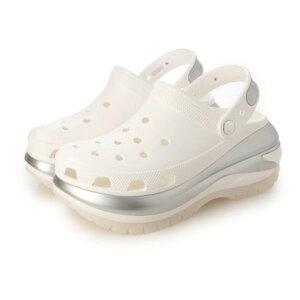 �N���b�N�X crocs MEGA CRUSH METALLIC CLOG�i���K �N���b�V�� ���^���b�N �N���b�O�j210368 �i�z���C�g/�V���o�[�j